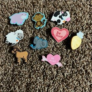 Set of Cute Random Wooden Pins
